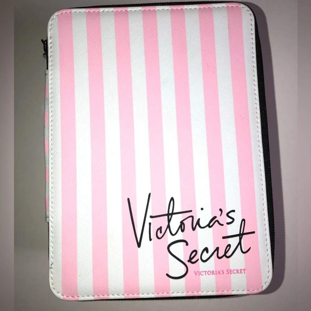 Victoria’s Secret Makeup Train Case in Iconic Stripe, Organizer, like new